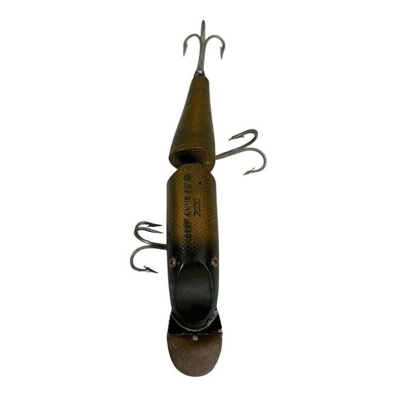 Vintage Fishing Lure Greek Chub Pike 3000 8” Early Marked Jointed - Picture 3 of 7